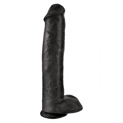 Pipedream King Cock 15" Cock with Balls Fekete