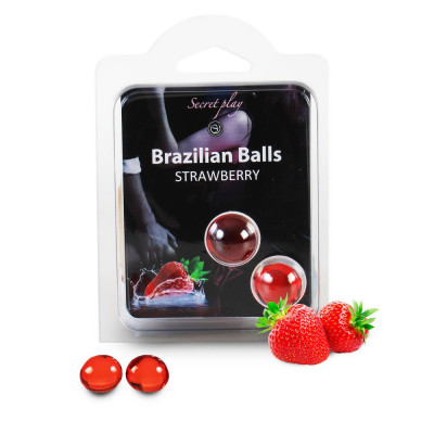 Secret Play Brazilian Balls Strawberry 2 pack