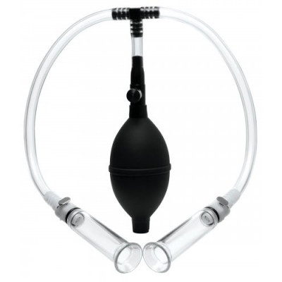 Size Matters Nipple Pumping System With Dual Detachable Arylic Cylinders