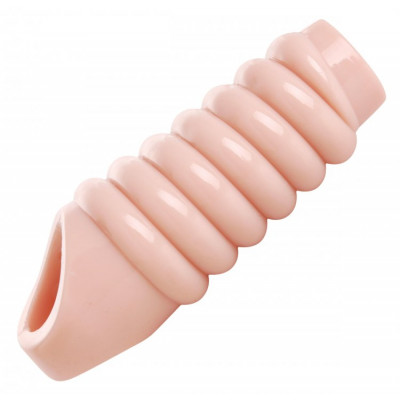 Size Matters Really Ample Ribbed Penis Sheath