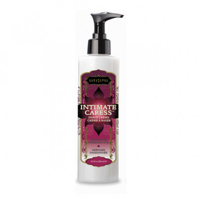 KamaSutra Intimate Caress Luxury Shave Cream Pomegranate - Luxus borotválkozó krém Gránátalma 250ml