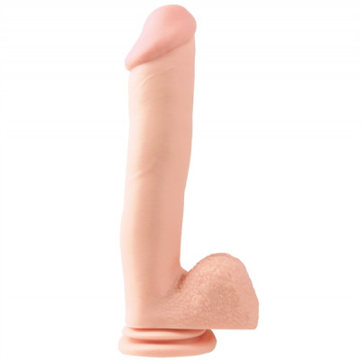 Pipedream Basix Rubber Works 12" Suction Cup Dong - Dildo 30cm Testszínű