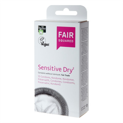 Fair Squared Sensitive Dry - Fair Trade vegán óvszerek 10 db
