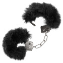 SuperLove Dominance Furry Cuffs Black