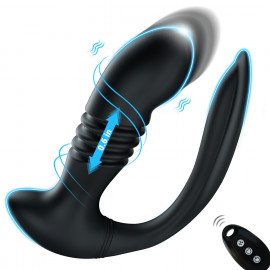 Paloqueth Thrusting Anal Vibrator Prostate Massagger Black