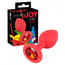 You2Toys Colorful Joy Jewel Plug Small Piros