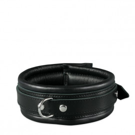 Kiotos Leather Collar - Bőr Nyakörv Fekete 5cm