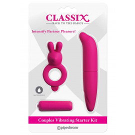 Pipedream Classix Couples Vibrating Starter Kit Pink