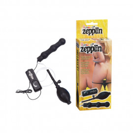 Seven Creations Zepplin Multispeed Inflatable Anal Vibe - Rezgő felfújható anális vibrátor Fekete