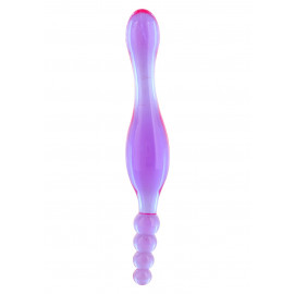 Seven Creations Smoothy Prober Clear Lavender - Unisex dupla dildó 20cm