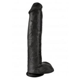 Pipedream King Cock 15" Cock with Balls Fekete