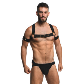 Master Series Rave Harness Elastic Chest Harness with Arm Bands