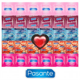 Pasante Mix minden alkalomra - 30 óvszer Pasante + szívecskés kondom mint ajándék
