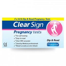 Pasante Clear Sign hCG Dip - Terhességi teszt 3 db