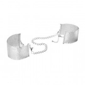Bijoux Indiscrets Desir Metallique Mesh Handcuffs Silver - fém dísz bilincsek Ezüst