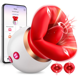 SuperLove 3in1 Sucking, Licking & Rotating Tongue Vibrator