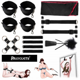 Paloqueth Bondage Set Suitable for Bed, Table or Door Black