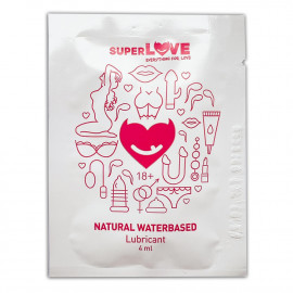 SuperLove Natural Waterbased Lubricant 4ml