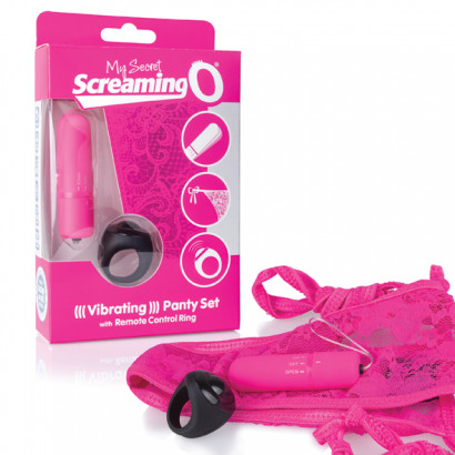 The Screaming O Remote Control Panty Vibe Pink - Távirányítható rezgő tanga Rózsaszín