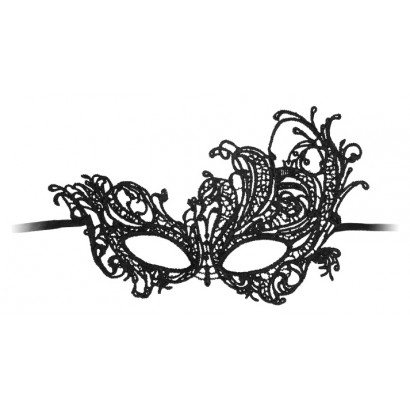 Ouch! Royal Black Lace Mask Black