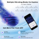 HiSmith WDA025-M Wildolo Silicone Vibrating Monster Dildo with App 24cm Blue-Purple