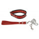 Zado Wild Thing Leather Collar plus Leash Red