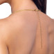 Cottelli Body Chain with Rhinestones 2450500 Golden
