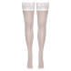 Cottelli Hold-up Stockings with 9cm Lace Trim 2520664 White