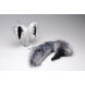 Tailz Grey Wolf Tail and Ears Set Gray