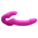 Strap U Evoke Rechargeable Vibrating Silicone Strapless Strap On Pink