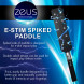 Zeus Electrosex E-Stim Spiked Paddle Black