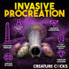 Creature Cocks Deep Invader Tentacle Ovipositor Silicone Dildo with Eggs