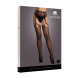 Le Désir Pantie with Attached Stockings Black