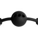 Fetish Submissive Bondage Breathable Silicone Ball Gag Black
