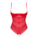 Obsessive Ingridia Crotchless Teddy Red
