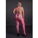 Ouch! Glow in the Dark Bodystocking with Halterneck Neon Pink