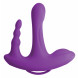 Pipedream 3Some Rock N' Ride Silicone Vibrator Purple