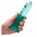 RealRock Bulbous Dildo with Suction Cup 17cm Turquoise